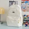 Schoolbag Small Fresh Sweet Cute Japanese College Wind Polka Dot Backpack Junior High School Students Casual Light Large Capacity Backpack