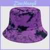 Bavlněný klobouk typu bucket tie-dye s ochranou proti slunci pro venkovní aktivity Muži Ženy