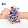 Long-lasting Tinsel Bracelet 1 Pair Colorful Elastic Band Adults Kids Universal Children's Day Rubber Kindergarten Dance Performance Prop Sports Meet