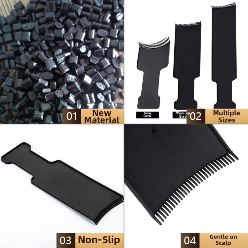 6Pcs/Set Hairdressing Hair Applicator Brush Professional Hair Highlight Dyeing Board Plate  Salon
