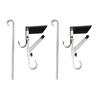 2/4Pcs Christmas Fireplace Stocking Garland Hanger No Drill Adjustable Mantle Garland Holder Heavy Duty Xmas Stockings Decoration Hanging Hook