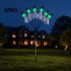 Spooky Lawn Path Lighting Halloween Swaying Ghost Outdoor Decorations, Solar Powered Stake Light, 6 LEDs Decorative Garden Stakes Pathway Lights,