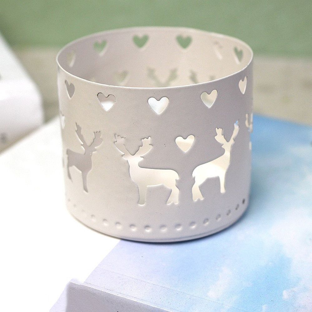 Exquisite Christmas Candle Holder Handicraft Hollow Candle Stand  Shop Windows