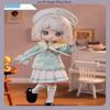 COME4FREE 1/12 BJD Doll Clothes Dessert Series Mint Jumping Candy Dress Outfit Set for OB11 Doll Clothes
