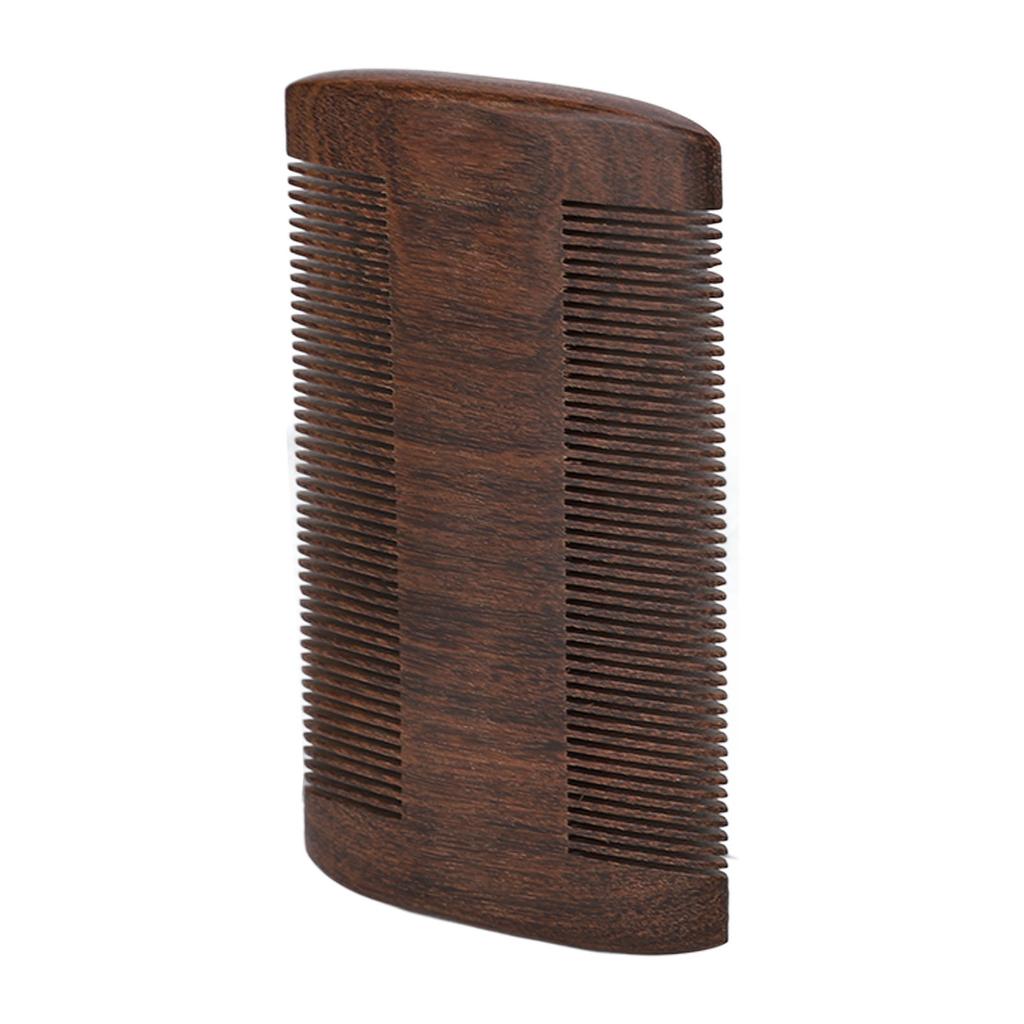 Beard Comb Professional Black Sandalwood Double Sided Fine Teeth Lice Removal Comb Grooming Stying Tool