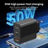 Double Mouth 50W USB Charger Travel Wall Charging Head Mobile Phone Charger Adapter Portable EU US Plug For iPhone Xiaomi