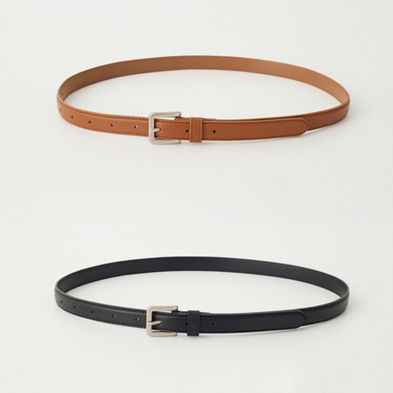 

Кожаный ремень с квадратной пряжкой OVEOF_2 цвета black