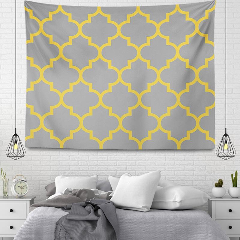 Abstract Geometry Tapestry Wall Hanging Geometric Tapestry For Kids Teens Adults Bedroom DecorModern Simple Wall Tapestry