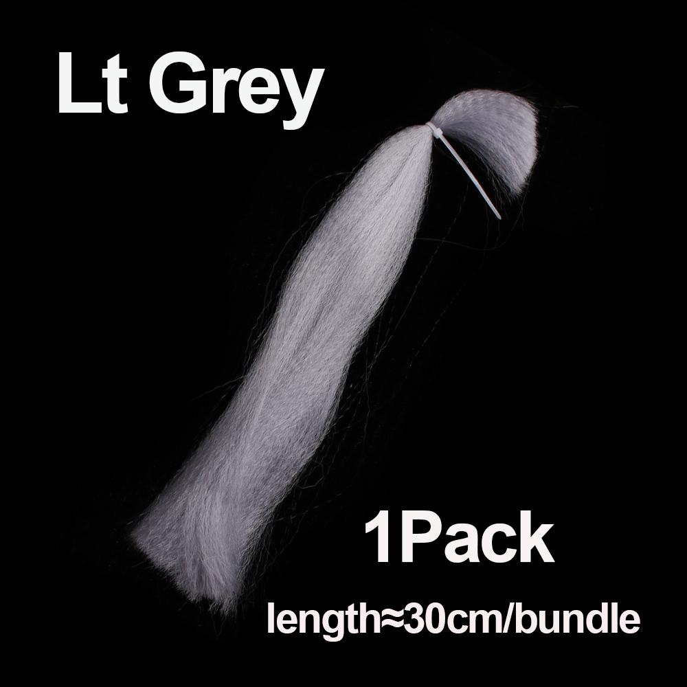 1 Pack 30Cm Crimped Kinky Minnow Fiber Streamer Fly Fibers Bucktail Jig Head Tying Material For Fly Fishing Trout Pike Bass Lure