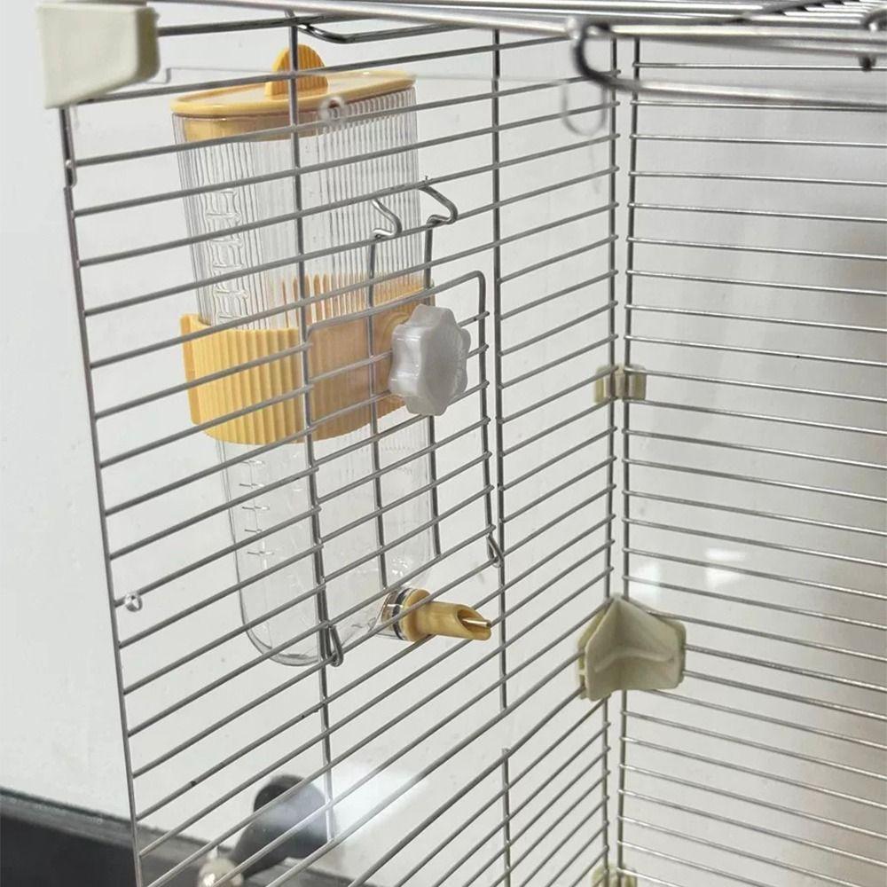 Wall Mount Bird Water Drinker No Drip with Scale Rabbit Water Dispenser 360ML with Spigot Spout Pet Hanging Feeder for Bird Cage