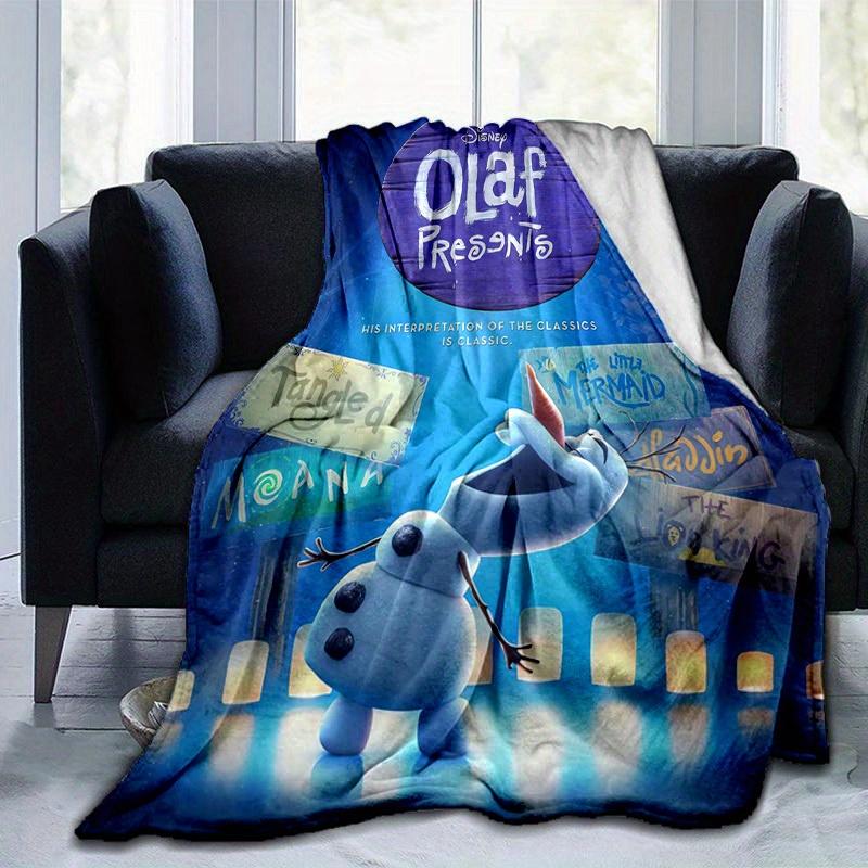 1pc, Disney Olaf Presents: Classic Movie Inspired Home Decor Blanket Perfect for Couch, Bed, Travel, Camping, Car