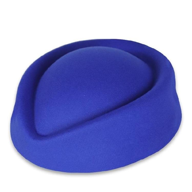Classical French Flight Attendant Hat Polyester Stewardess Costume Accessoris Women Winter Fashion Headwear