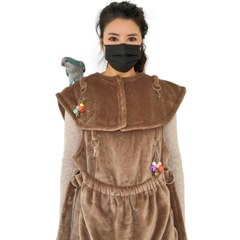 Parrots Anti-scratch Shoulder Protector Apron Apron No More Poop on Clothes Anti-Scratch Playing at Your Shoulder 6XDE