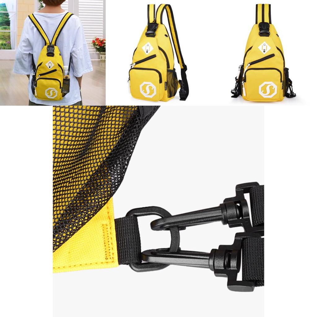 Módní Odolná Oxford Látka USB Nabíjení Lehká Kabelka Crossbody Batoh