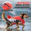 Gilet di salvataggio per cani con strisce riflettenti - Gilet regolabile ad alta visibilità, salvagente per animali domestici per cani piccoli, medi e grandi