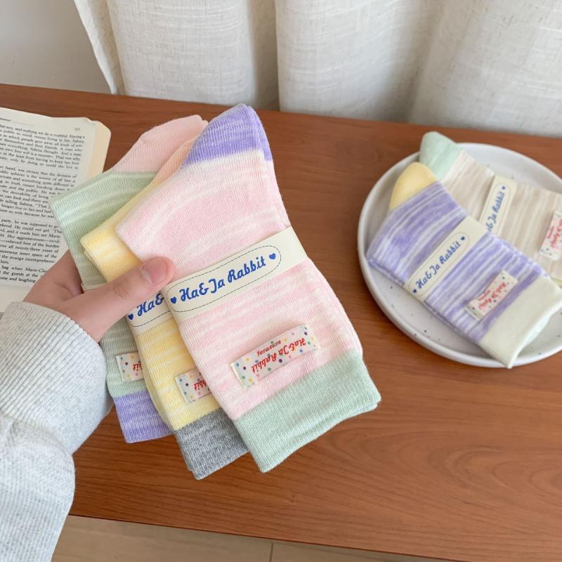 Women's Autumn New Fashion Design Mid - Tube Cotton Socks