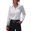 Versatile Long-Sleeved Shirt with Pearl Buttons - Casual To Business Style