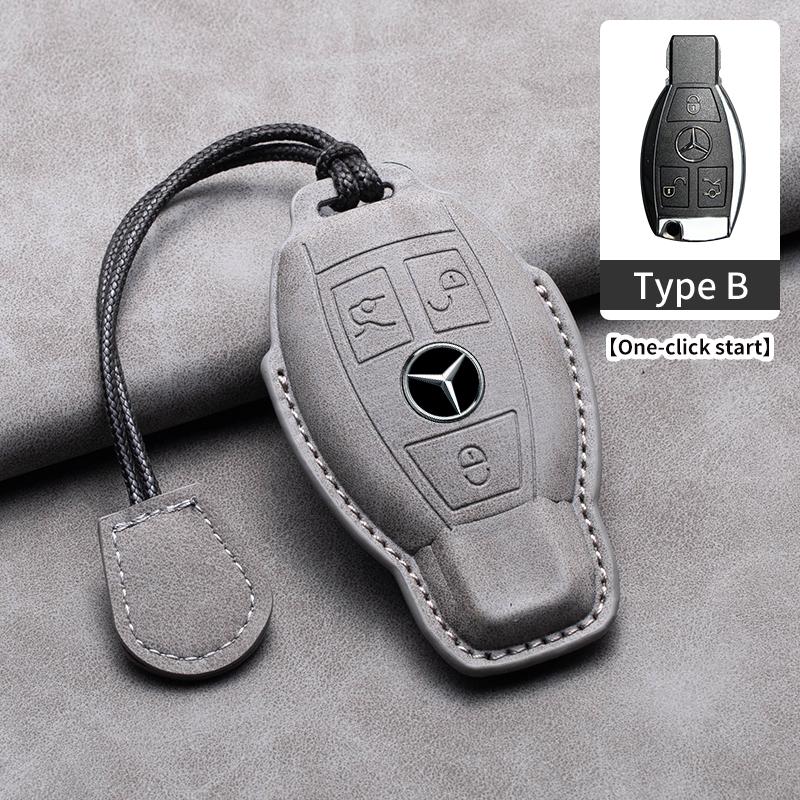 Car Key Case Cover For Mercedes Benz A C E S G Class GLC CLE CLA GLB GLS W177 W205 W213 W222 AMG W206 W223 S350 C260 C300 S400