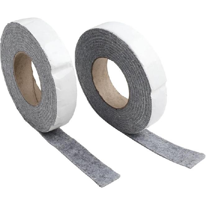 Thickened Weather Stripping 2 Strips 13 Feet, 3 Cm Wide Felt Cotton Tape Seal Tape for Window, Sliding Door Jamb, Speaker, Dashboard(Gray 3cm*400cm)