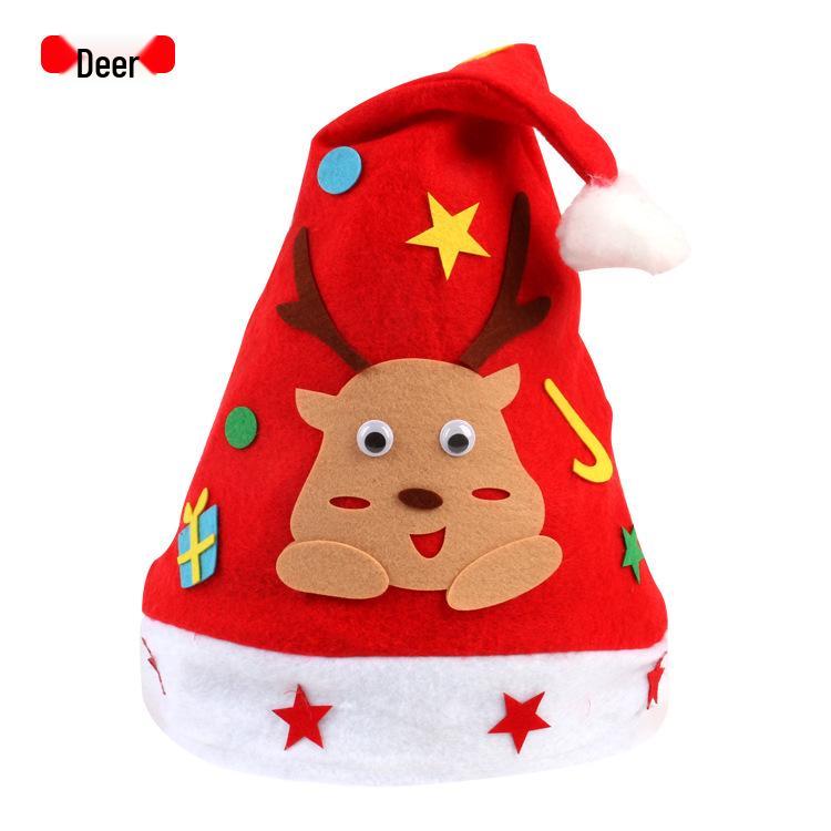 Christmas DIY Non-Woven Hat Kit for Kids: Craft Your Own Festive Hat