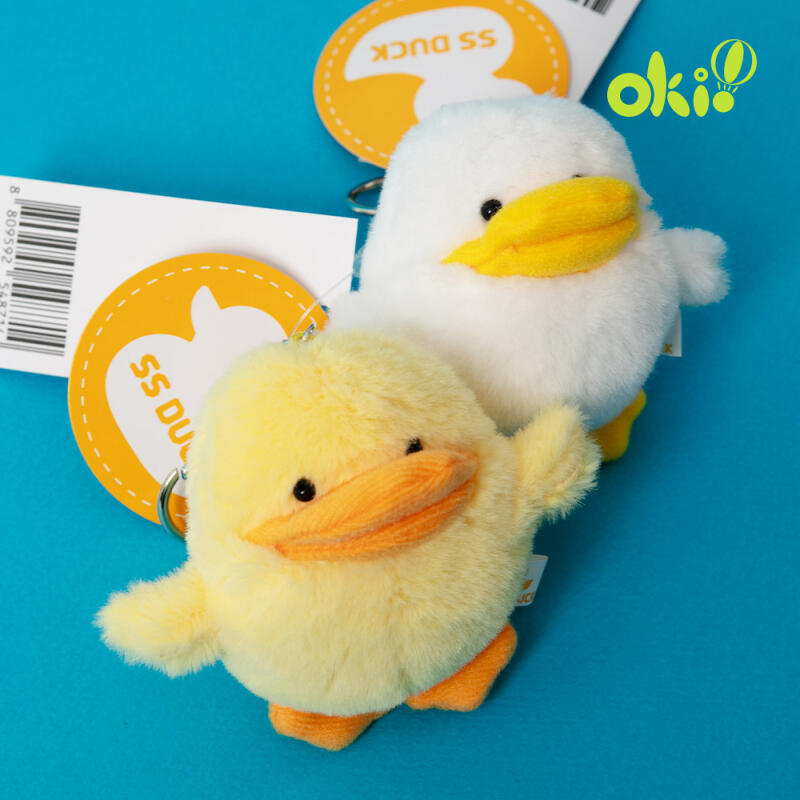 Mini Duck Bag Hook Keychain white