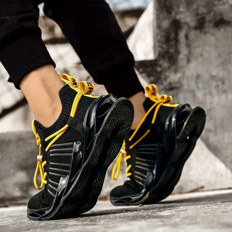 Trend w modzie męskiej koreańskiej 2025: Oddychające Tkane Casualowe Buty Sportowe