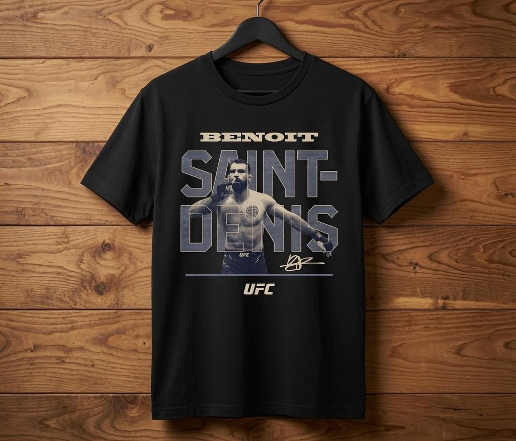 COMBATWEAR Benoit Saint-Denis Graphic T-Shirt Unisex Cotton MMA Fan Casual Tee