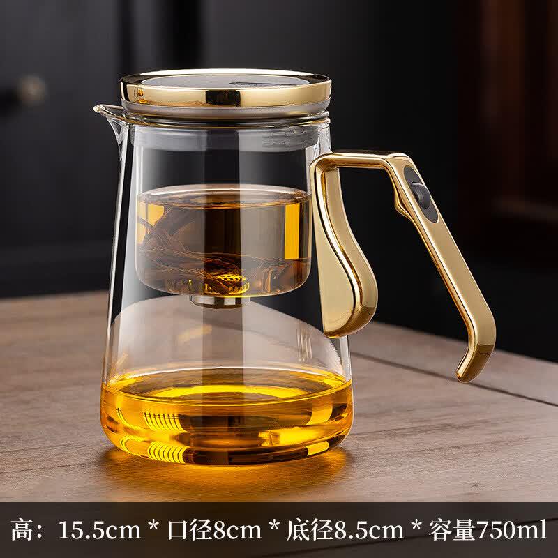 Magnetic Heat-Resistant Glass Tea Infuser Pot Set