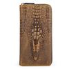 Long Wallet, Leather Alligator Pattern Business Multi-card Clutch Bag First Layer Cowhide Wallet Male