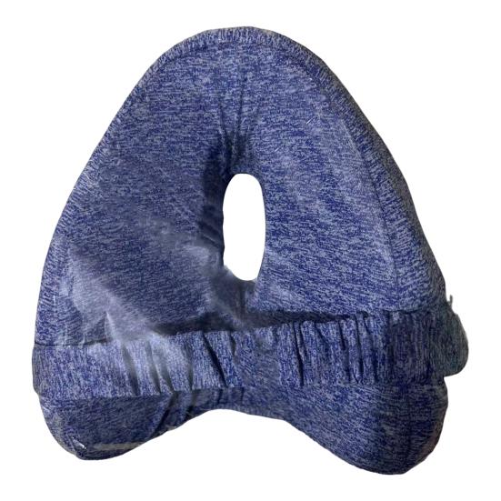 Подушка для колена из пены с эффектом памяти, мягкая, дышащая, застежка-молния, эргономичный дизайн, подушка для выравнивания ног, подушка для поддержки колена синий