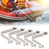 5Pcs Metal Telescopic Spring Clip Replacement V Shaped Spring Buckle Tent Poles Clip Locking Tube Pin Easy to Install