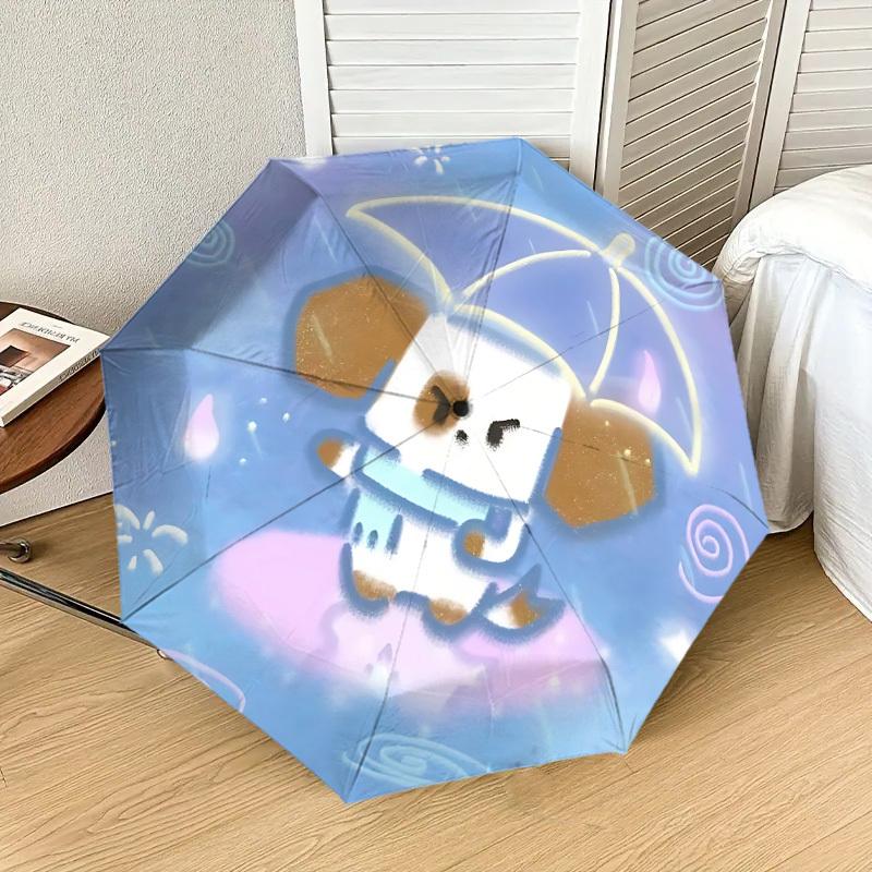 Cute Dog Umbrella - Auto-Opening & Closing, Outdoor Protection, Lightweight and Durable Travel Accessory, Perfect Gift for Animal Lovers 140