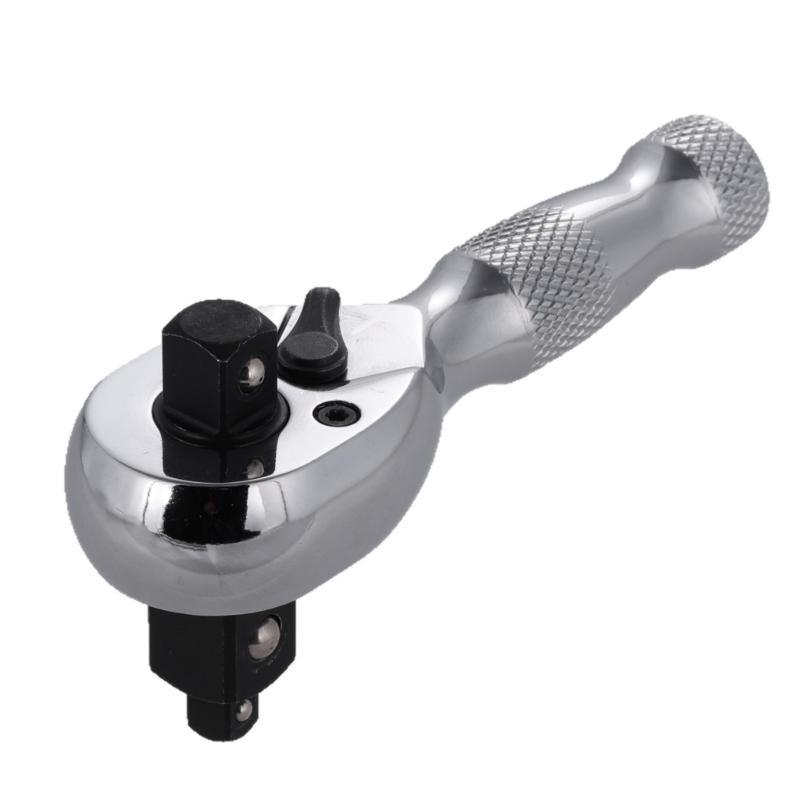 Quick Release Reversible Ratchet 1/4 ", 3/8 ", 1/2" Drive Ratchet Wrench, 72-Tooth Square Drive Socket Wrench