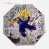 Anime Dragon Ball Vegeta Umbrella, Classic Manga Battle Scene Collage, Compact Folding Umbrella, for Cosplay & Daily Use