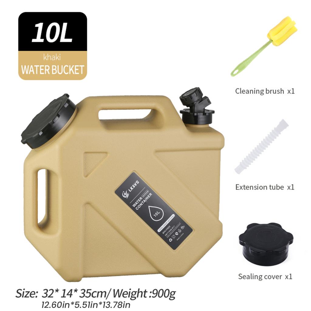 10L Water Storage Container Leak-Proof Water Dispenser Carrier Large Capacity Water Storage Tank for Vehicle Car Camping