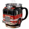 Feuerwehr Rettungstasse Für die Mutigsten unter uns, Handgefertigte Feuerwehr Rettungsauto Kaffeetasse, Ultimative Feuerwehr Rettungs Tasse, Küchen- und Schreibtischdekoration, Einzigartig