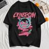 Devil'S Ghost Face Graffiti Print Men T Shirt O-Neck All-Match T-Shirt Casual Cotton Clothes Fashions Summer Sportswear