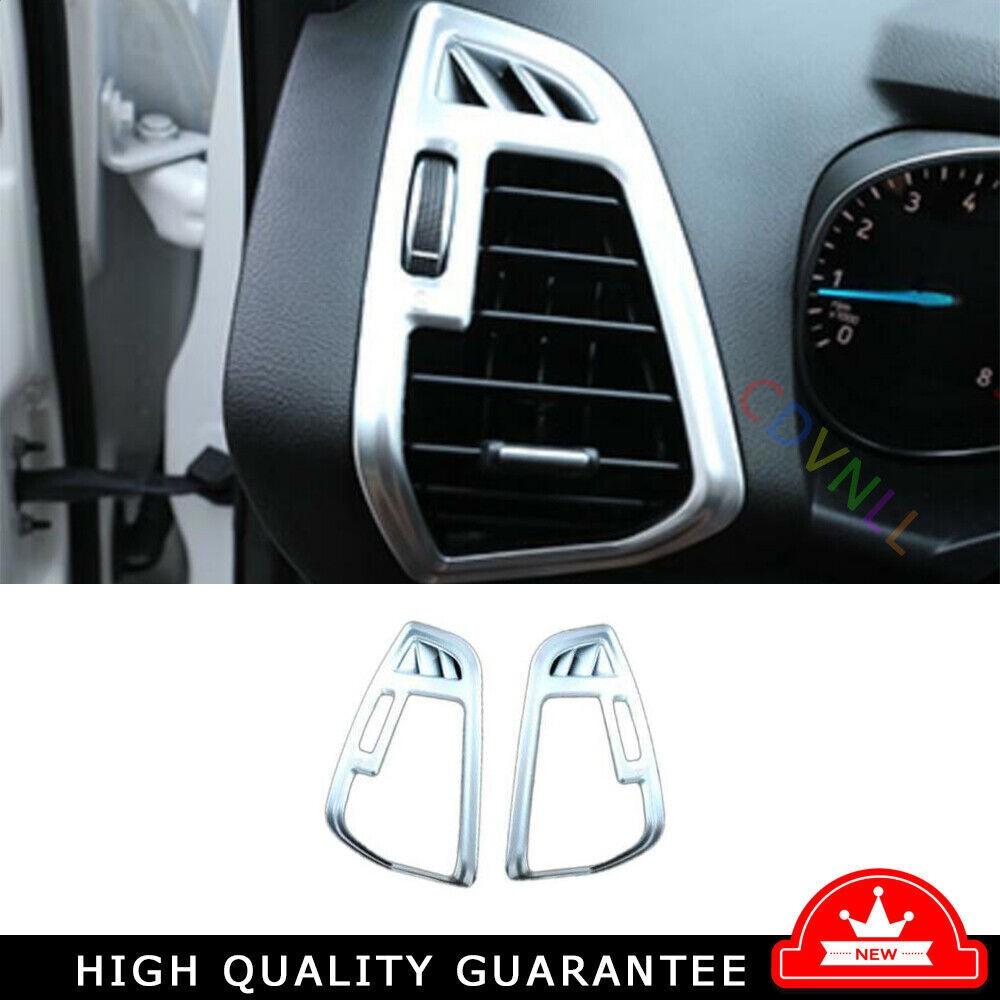 For Ford Escape Kuga 2013-2019 Matte Silver Console L&R Air Outlet Vent Trim 2PC