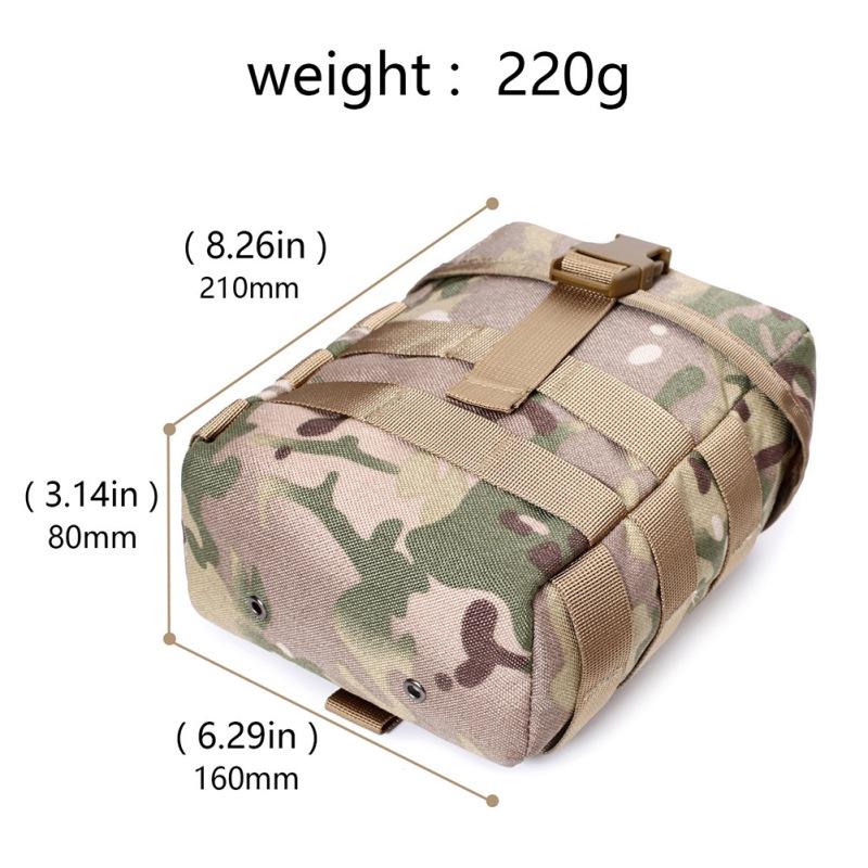 Molle Shoulder Bag Binoculars Storage Bag Water Bottle Bag Outdoor Camping Survival Bag Waterproof Portable