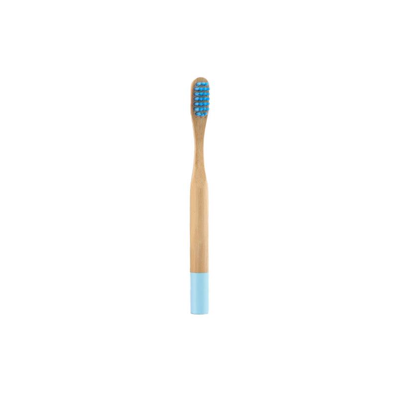 Custom Color Paint Round Handle Kids Soft Eco Degradable BPA Free Bamboo Handle Bamboo Toothbrush
