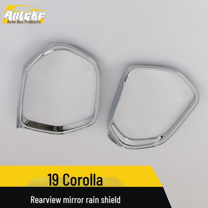 

19 Corolla Защита от дождя для зеркала заднего вида Гальванизированная наклейка 88