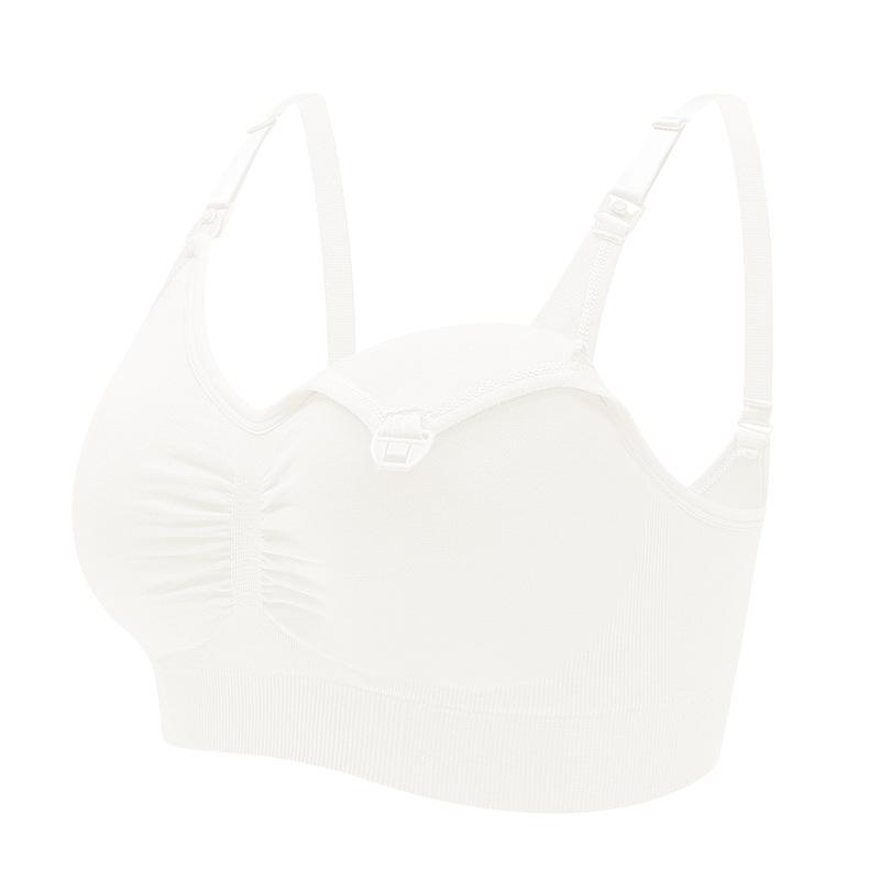 Underwire-Free Front-Opening Nursing Bra: Seamless, Anti-Sagging Maternity Support
