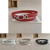Elegant Leather Slim Belt For Women With Metal Closure For Office Attire
