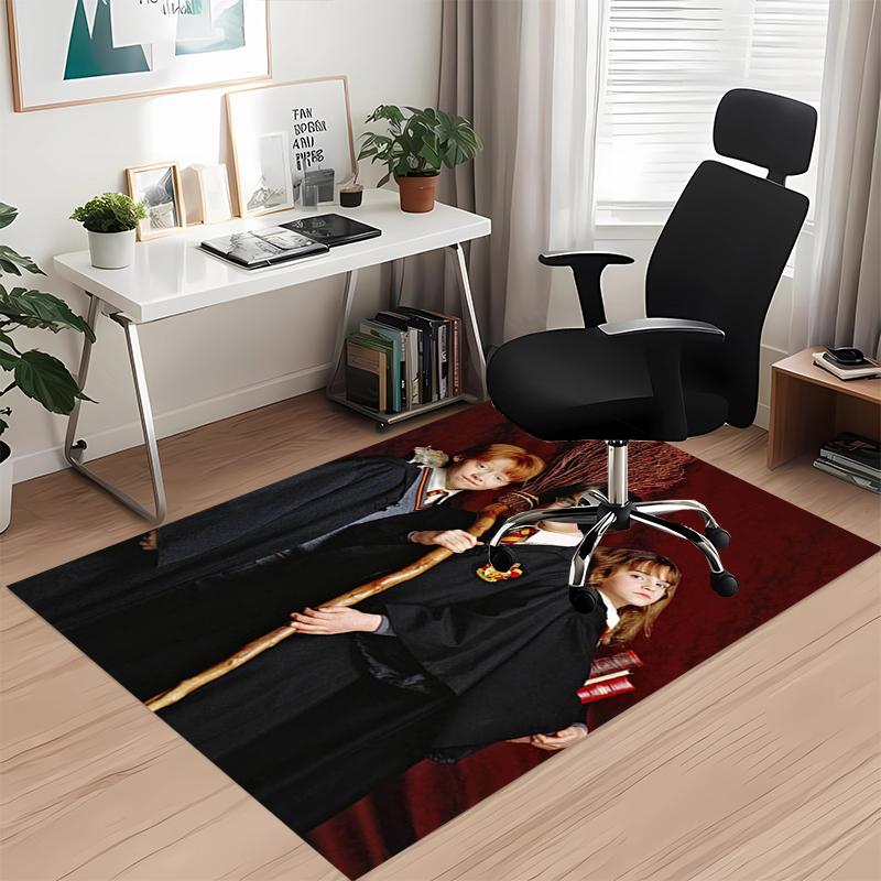 Harry Potter Printed Carpet, for Office Chair Living Room Bedroom Kitchen Room Decor Gifts.