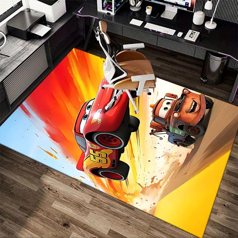 Cars Adventure Carpet For Playroom Bedroom Living Room Sofa Home Decorkids Game Area Rug Nonslip Floor Mat