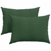 Sofa Cushions 2 Pieces Dark Green 70 X 50 Cm Cord Fabric