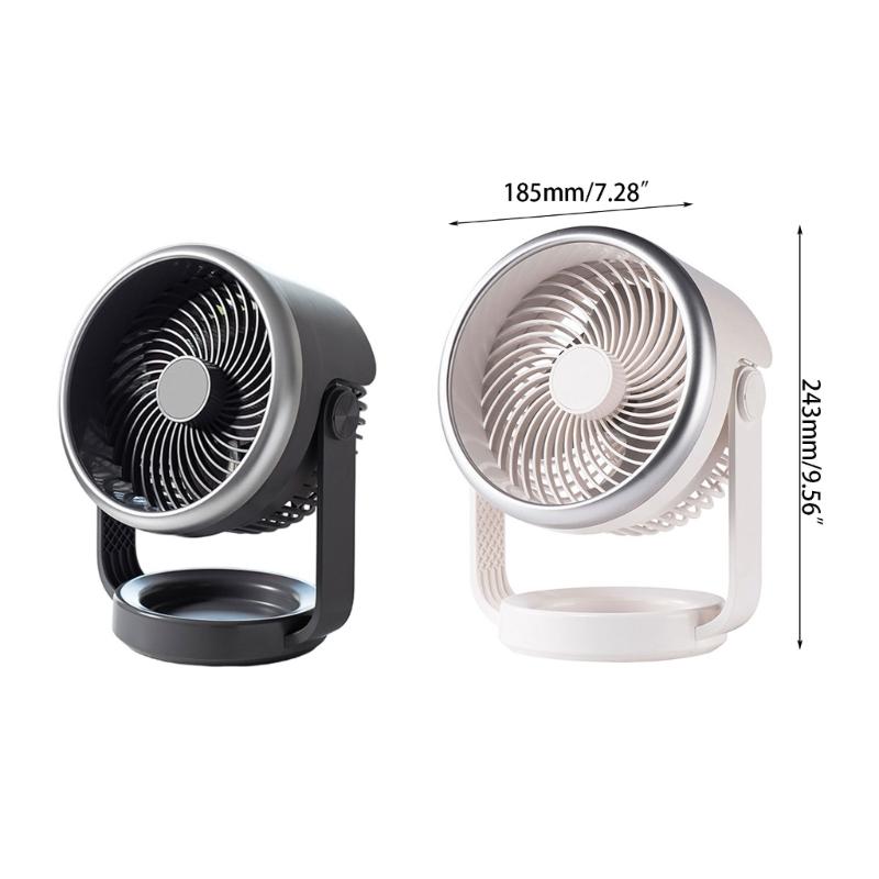 Electric Fan 3600mah Portable Air Circulators Fan Desktop Quiet Ventilators