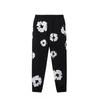 Completo Felpa con Cappuccio e Jogger Unisex Oversize con Stampa Floreale Fodera Calda in Pile Streetwear Invernale