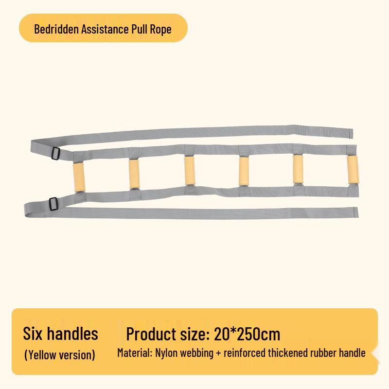 Portable Pull Rope for Bedridden Patients - Assists In Standing, Turning, and Getting Up