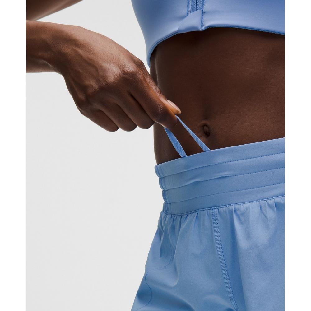 Lululemon Hotty Hot High Rise Lined Short 4  Sinatra Blue